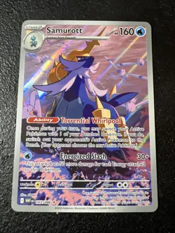 Pokemon TCG Samurott 107/086 White Flare Illustration Rare Holo Card MINT - Image 1