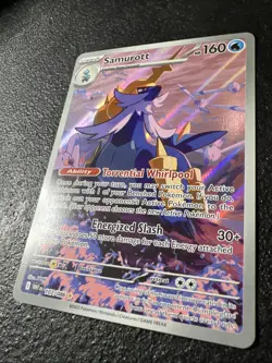 Pokemon TCG Samurott 107/086 White Flare Illustration Rare Holo Card MINT - Image 2