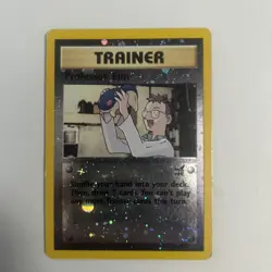 Professor Elm Reverse Holo #3 Best of Game Promo WOTC Pokemon Card NM - Image 1