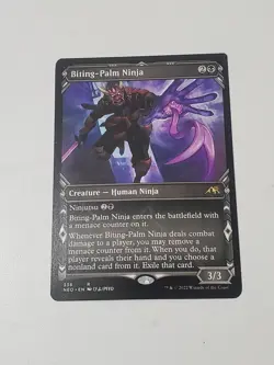 1x MTG - Biting-Palm Ninja (Showcase) - Kamigawa: Neon Dynasty Regular Rare - Image 3