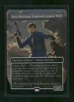 Lucy MacLean, Positively Armed 2447, FOIL, Secret Lair Drop Series, M MTG - Image 1