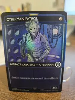 Cyberman Patrol Showcase Foil U0550, Doctor Who, Magic the Gathering, MTG, NM - Image 1