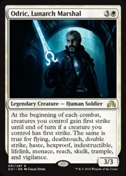 MTG - Odric, Lunarch Marshal - Shadows Over Innistrad - MP, English Magic FLAT R - Image 1