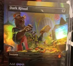 MTG, TMNT: Dark Ritual Boarderless Foil 0131 NM/M - Image 3