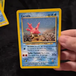 LP Pokemon Neo Discovery Set UNCOMMON Corsola 37/75 YUKA MORII - Image 1