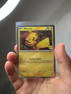 Pokemon TCG Pikachu 051/162 30th Anniversary | Lot of 7 Cards and 7 Coins - Image 3