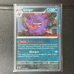 Pokemon Gengar GameStop Exclusive Promo Holo Stamped Card 050/088 130 HP - Image 1
