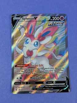 Sylveon V - 183/203 - Full Art Ultra Rare Evolving Skies - Pokemon Card - NM - Image 1