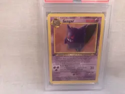 PSA 7 WOTC 1999 1st Edition Fossil Gengar 20/62 Non Holo Rare Card NM - Image 2
