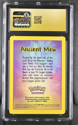 2000 Pokemon Insert Card Ancient Mew CGC 10 Pristine - Image 2