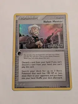 Pokemon Card Ex Delta Species Holon Mentor 93/113 2005 Stamped Holo MP/Lp - Image 1