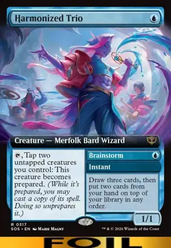 Harmonized Trio ** FOIL EXTENDED ART ** #317 - Secrets of Strixhaven - NM MTG - Image 1