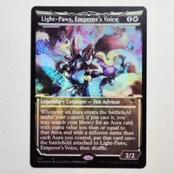 MTG: Neon Dynasty (NEO) - Light-Paws, Emperor's Voice #367 Showcase Foil - Image 1