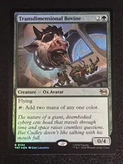 MTG Teenage Mutant Ninja Turtles Transdimensional Bovine Foil 0134 NM Rare - Image 1