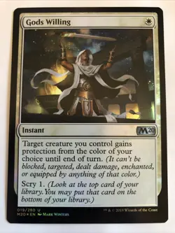 MTG Core Set 2020 Gods Willing Foil 019/280 NM - Image 1
