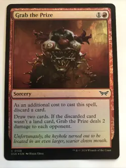 MTG Duskmourn: House of Horror Grab the Prize Foil 0138 NM - Image 1