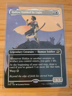 MTG Haliya, Guided by Light Borderless 0289 Edge of Eternities M/NM Free UK P&P - Image 1