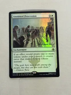 MTG FOIL Prerelease Anointed Procession Magic the Gathering - Image 1