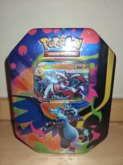 Pokemon TCG Mega Evolution Charizard ex Tin X Brand New and Sealed - Image 1