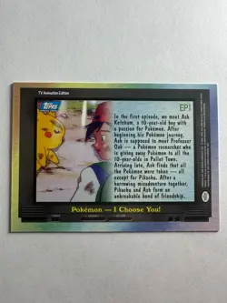 EP1 Pokemon - I Choose You! #123 Topps Trading Cards Series 2 Pokemon - Image 2