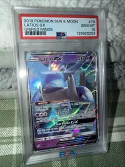 POKEMON LATIOS GX UNIFIED MINDS #78 PSA GEM MINT 10 - Image 1