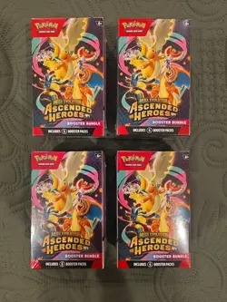 Pokemon TCG Ascended Heroes Booster Bundles | New Factory Sealed | x4 Boxes - Image 1