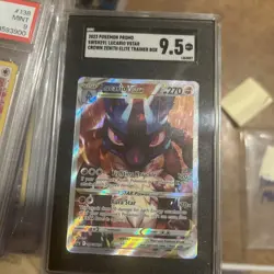 Pokemon Crown Zenith ETB Promo Lucario VSTAR Card SWSH291 SGC 9 MINT - Image 1