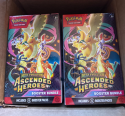 Lot Of 4- Pokemon TCG Mega Evolution Ascended Heroes Booster Bundle - Image 1