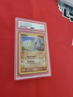 Pokemon: Machop #53/108 Reverse Holo EX Power Keepers 2007 Vintage - PSA 8 - E33 - Image 5