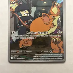Pokemon Team Rocket's Raticate 202/182 Sv10: Destined Rivals Illustration Rare … - Image 2