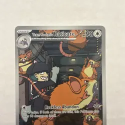 Pokemon Team Rocket's Raticate 202/182 Sv10: Destined Rivals Illustration Rare … - Image 3