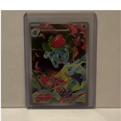 Pokemon Ivysaur 134/132 Me01: Mega Evolution Holo Illustration Rare Full Art EN - Image 1
