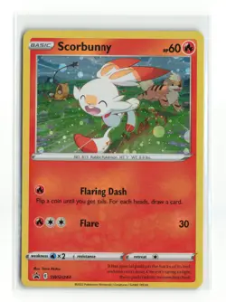 SCORBUNNY SWSH244 COSMOS HOLO POKEMON TCG LP - Image 1