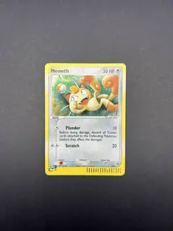Meowth 013 Black Star Promo 2003 E-Reader Holo Moderately Played Pokemon WOTC - Image 1