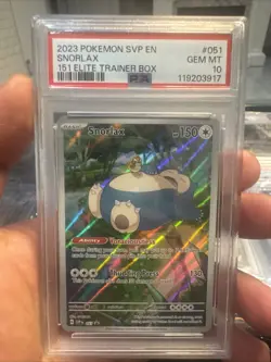 Snorlax 051 PSA 10 - 2023 Pokemon Scarlet & Violet Promos 151 - Image 1