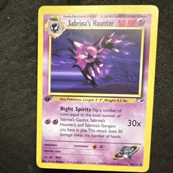 Pokemon TCG Sabrina's Haunter Gym Challenge 58/132 1st Edition Mint - Image 1
