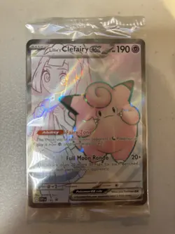 2025 Pokemon TCG Lillie's Clefairy EX Journey Together #SVP 195 Sealed Promo - Image 1