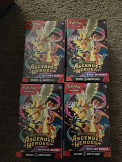 Pokemon Mega Evolution Ascended Heroes Booster Bundle Boxes Sealed New Lot Of 4 - Image 1