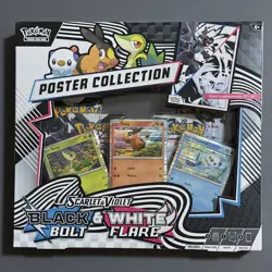 Pokemon Black Bolt & White Flare Poster Collection Box Promo 10.5 Unova NEW! - Image 1