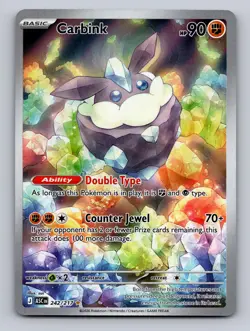CARBINK 242/217 ILLUSTRATION RARE ME: ASCENDED HEROES POKEMON NM - Image 1