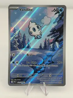 Pokemon TCG Vanillite 111/086 – White Flare – Illustration Rare – NM - Image 1