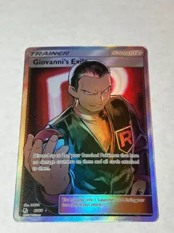 Giovanni's Exile 67/68 Ultra Rare Hidden Fates Pokemon Near Mint - Image 1