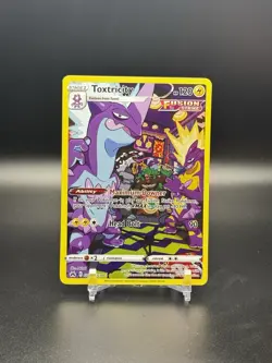 2023 POKEMON SWSH CROWN ZENITH #GG09 TOXTRICITY GALARIAN GALLERY - NM - Image 1
