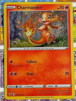 Pokemon TCG Charmander SWSH Black Star Promos SWSH092 Holo Promo - Image 1