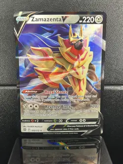 Zamazenta V 105/172 Swsh09: Brilliant Stars Holo Pokemon - Image 1