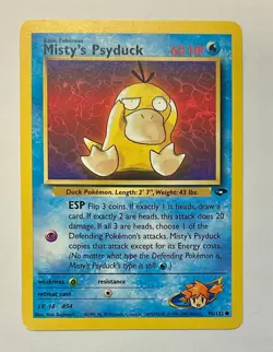 Pokemon Misty's Psyduck #90/132 Gym Challenge Common Unlimited NM FREE SHIPPING! - Image 1