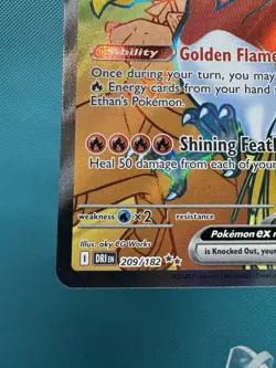 Pokemon TCG S&V Destined Rivals Ethan's Ho-Oh EX 209/182 - Image 4