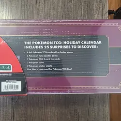 Pokemon 2025 Holiday Calendar New Factory Sealed Box - Image 4