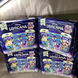 Disney Lorcana Costco Inklands Bundle Box Pirate Mickey Foil Promo New Lot Of 4! - Image 2