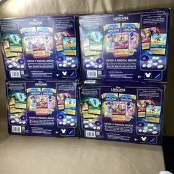 Disney Lorcana Costco Inklands Bundle Box Pirate Mickey Foil Promo New Lot Of 4! - Image 3